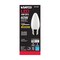 6Pk - Satco 4w B11 LED 2700K Medium Base Frosted Dimmable - 40w equiv